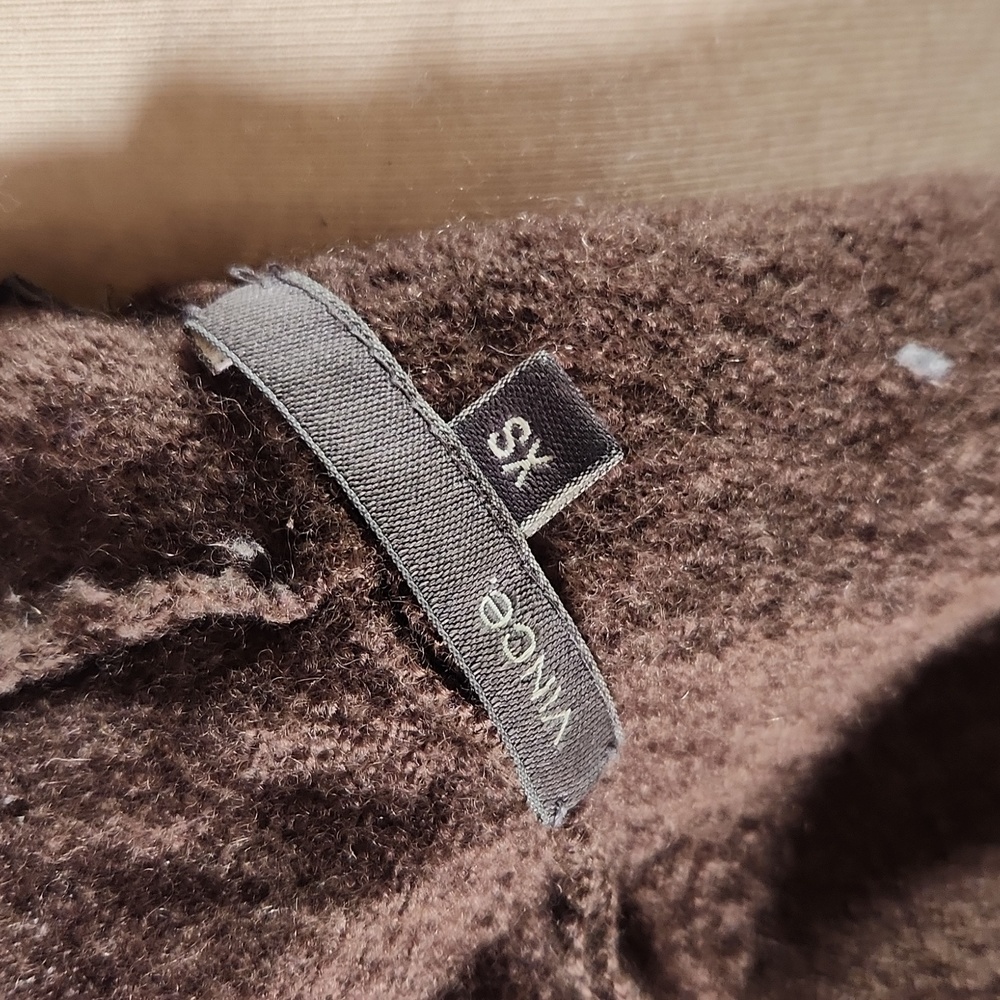 Vince Boiled Wool Open Face Oversized Cardigan - image 7